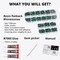 Adhesive Glue for 7,500pcs Emerald Green Rhinestones – Mixed 2/3/4/5mm Flatback Gems for DIY Crafts, Clothing, Fabric, Football, and Bedazzling Projects